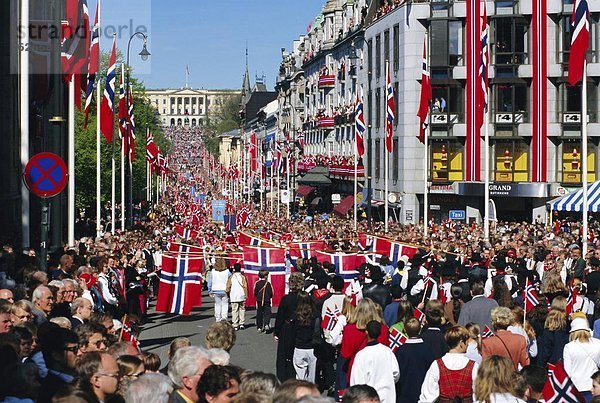 Oslo Hauptstadt Europa Tag Norwegen Mai Skandinavien