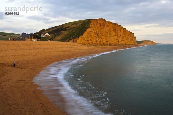 Europa  Strand  Großbritannien  Einsamkeit  UNESCO-Welterbe  Dorset  England  Fischer