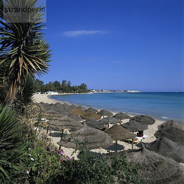 Nordafrika  Strand  Hotel  Ansicht  vorwärts  Afrika  Hammamet  Tunesien