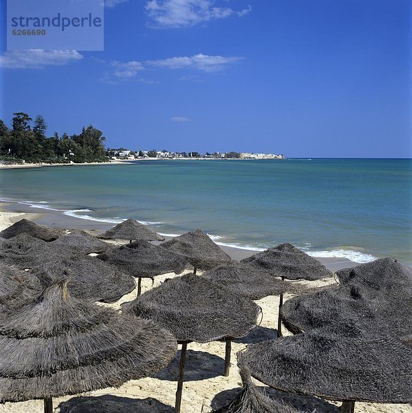 Nordafrika  Strand  Hotel  Ansicht  vorwärts  Afrika  Hammamet  Tunesien