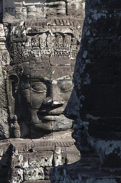 fünfstöckig  Buddhismus  Südostasien  UNESCO-Welterbe  Angkor  Angkor Thom  Asien  Bayon Tempel  Kambodscha  Siem Reap