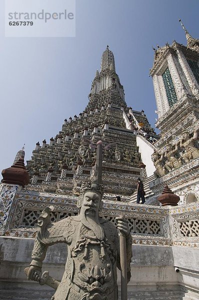 Wat Arun (Tempel der Morgenröte)  Bangkok  Thailand  Südostasien  Asien