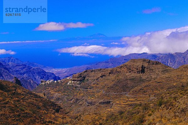 Küste  Hintergrund  Ansicht  Berg  Kanaren  Kanarische Inseln  Gran Canaria  Spanien  Teneriffa