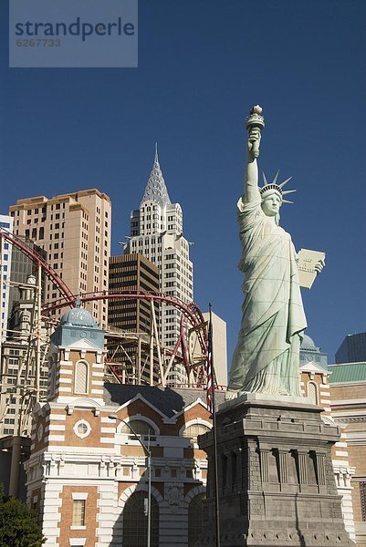 Vereinigte Staaten von Amerika  USA  Freiheit  Hotel  Statue  Nordamerika  Nevada  Wiederholung  Las Vegas  neu