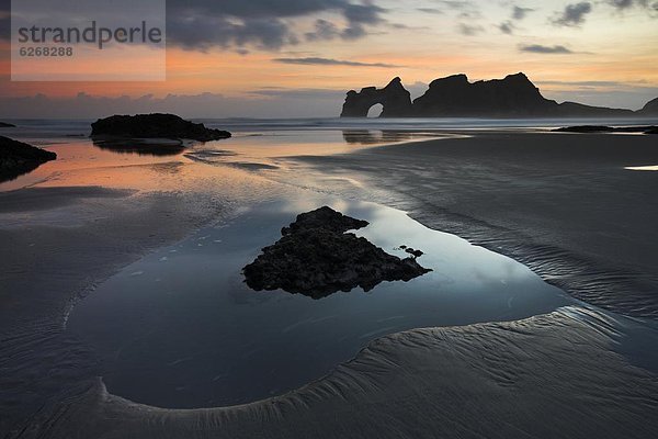 Strand  Sonnenaufgang  hoch  oben  Pazifischer Ozean  Pazifik  Stiller Ozean  Großer Ozean  neuseeländische Südinsel  Neuseeland