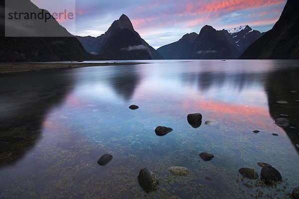 Sonnenaufgang  Pazifischer Ozean  Pazifik  Stiller Ozean  Großer Ozean  neuseeländische Südinsel  Geräusch  UNESCO-Welterbe  Milford  Neuseeland