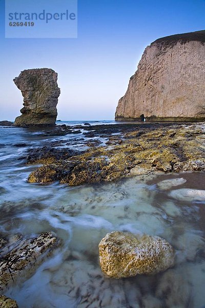 Felsbrocken  Europa  Strand  Großbritannien  Tür  frontal  UNESCO-Welterbe  Butter  Dorset  England