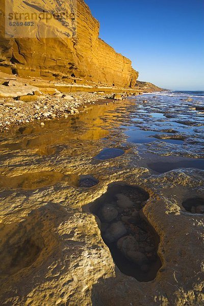 Europa Großbritannien Steilküste Burton bradstock UNESCO-Welterbe Dorset England