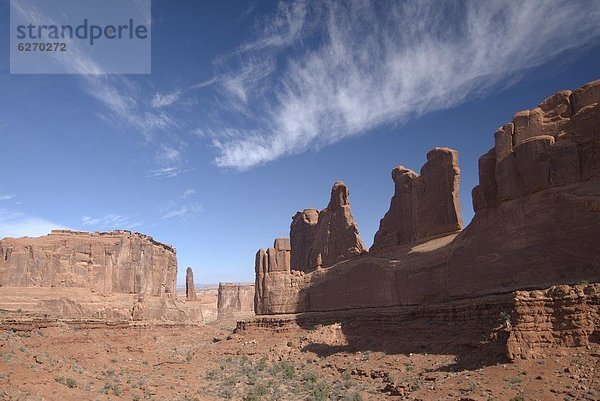 Vereinigte Staaten von Amerika  USA  Nordamerika  Arches Nationalpark  Park Avenue  Utah