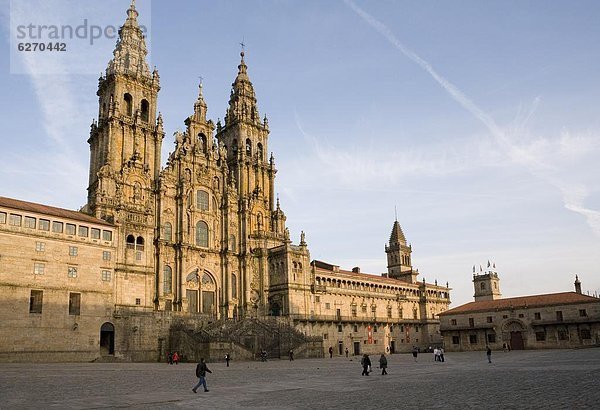 Europa  Kathedrale  Fassade  UNESCO-Welterbe  Galicien  Santiago de Compostela  Spanien