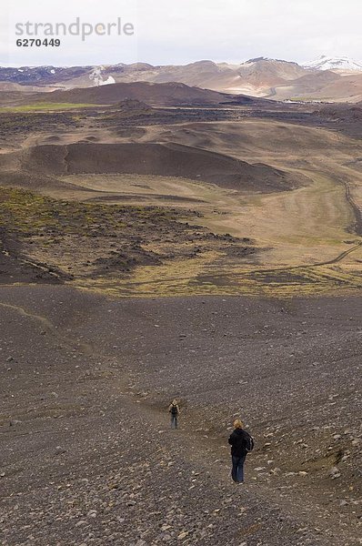 Hverfjall Vulkan  Reykjahlid  Island  Polarregionen