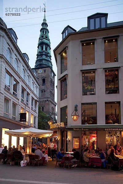 Europa  Restaurant  Dänemark  Kirche  Kopenhagen  Hauptstadt  Abenddämmerung  Skandinavien