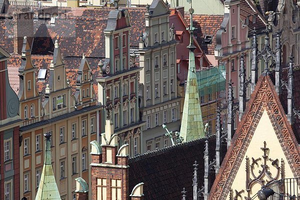 Europa  Stadt  Kirche  Ansicht  alt  Polen  Breslau