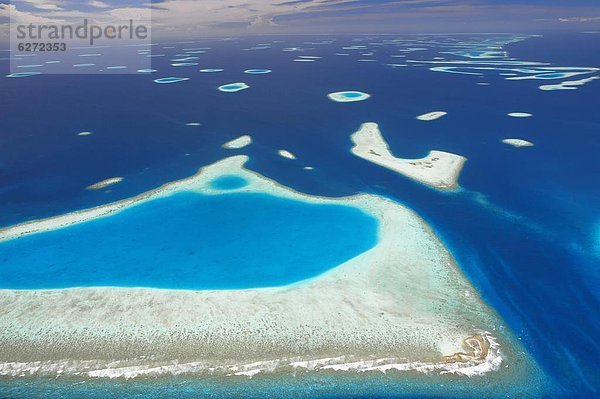 Ansicht  Malediven  Luftbild  Fernsehantenne  Asien  Atoll  Indischer Ozean  Indik