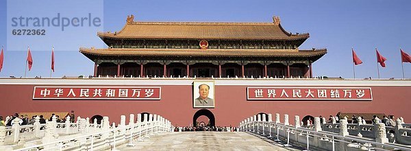 Platz des Himmlischen Friedens  Tiananmen-Platz  Peking  Hauptstadt  China  Asien