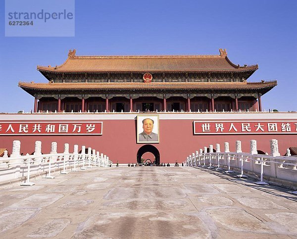 Platz des Himmlischen Friedens  Tiananmen-Platz  Peking  Hauptstadt  China  Asien