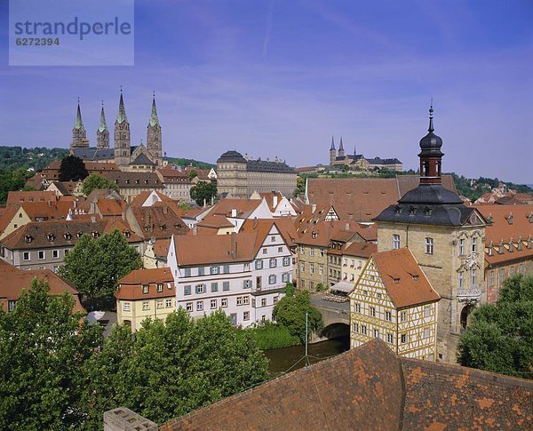 Europa UNESCO-Welterbe Bamberg Bayern Deutschland