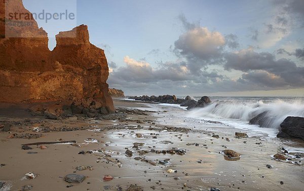 Europa  Großbritannien  Küste  Meer  Schwierigkeit  Erosion  Norfolk  England