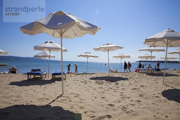 Europa  Fröhlichkeit  Mensch  Menschen  Strand  Schatten  Bulgarien