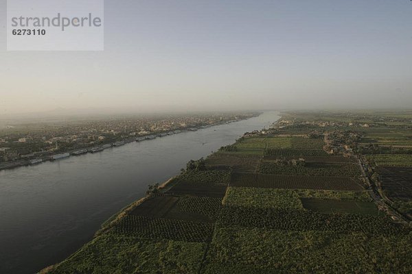 Nordafrika  Sonnenaufgang  Fluss  Ansicht  Afrika  Ägypten