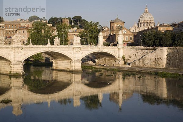 Rom  Hauptstadt  Europa  Brücke  Ansicht  Latium  Italien