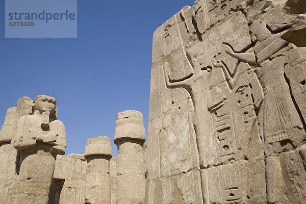 Tempel von Karnak  Theben  UNESCO World Heritage Site  Ägypten  Nordafrika  Afrika