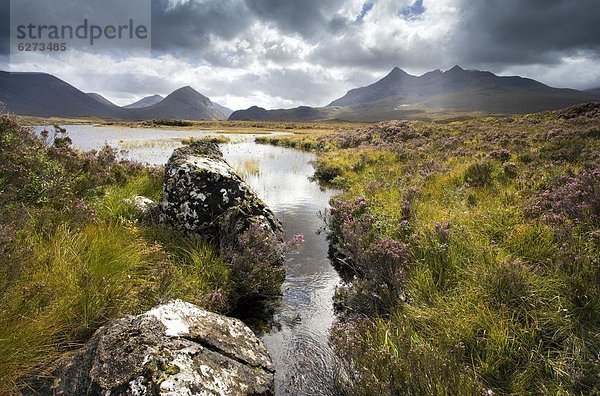 Europa  Großbritannien  über  Ansicht  See  Highlands  Isle of Skye  Nan  Schottland