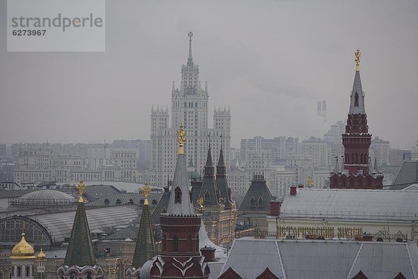 Moskau  Hauptstadt  Dach  Europa  Russland