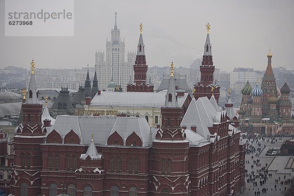 Moskau  Hauptstadt  Europa  UNESCO-Welterbe  Roter Platz  Russland