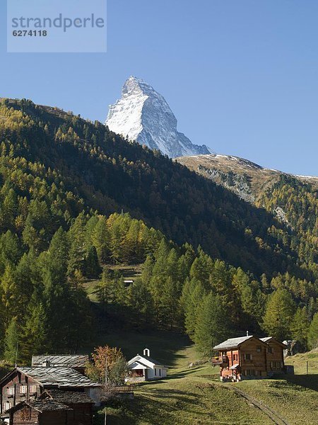 Europa Matterhorn Westalpen Schweiz Zermatt Schweizer Alpen