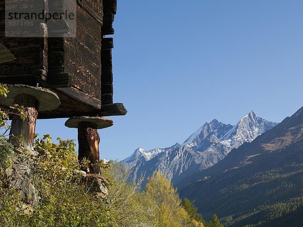 Europa Westalpen Schweiz Zermatt Schweizer Alpen