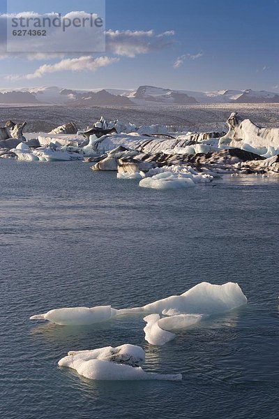 fließen  Eisberg  unterhalb  Island  Lagune