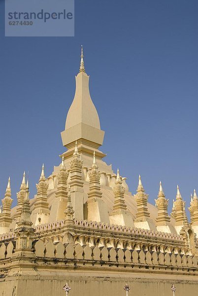 Pha  die Luang  Vientiane  Laos  Indochina  Südostasien  Asien