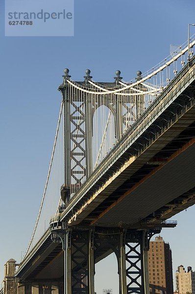 Manhattan Bridge  New York City  New York  Vereinigte Staaten von Amerika  Nordamerika