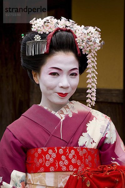 Portrait  Kleidung  Lehrling  Asien  Geisha  Japan  japanisch  Kimono  Kyoto