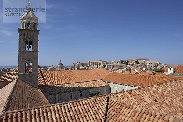 Dach  rot  Kroatien  Dubrovnik  Kloster