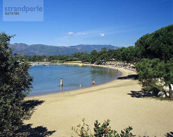 Beach view  Cala Rossa  South East Corsica  Corsica  France  Mediterranean  Europe