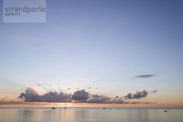 Sonnenuntergang  Karibik  Westindische Inseln  Barbados  Mittelamerika  Westküste