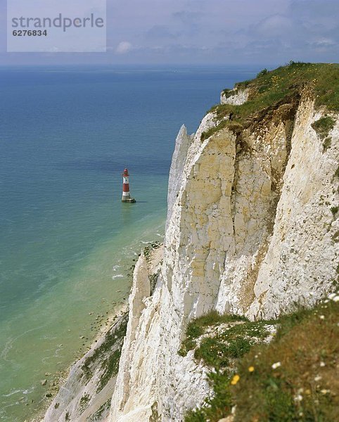Großbritannien  Steilküste  Leuchtturm  Kreide  East Sussex  England