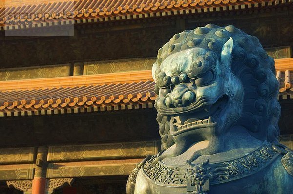 Statue  Peking  Hauptstadt  China  Asien