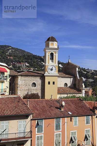 Frankreich Europa Uhrturm Provence - Alpes-Cote d Azur Cote d Azur Alpes maritimes
