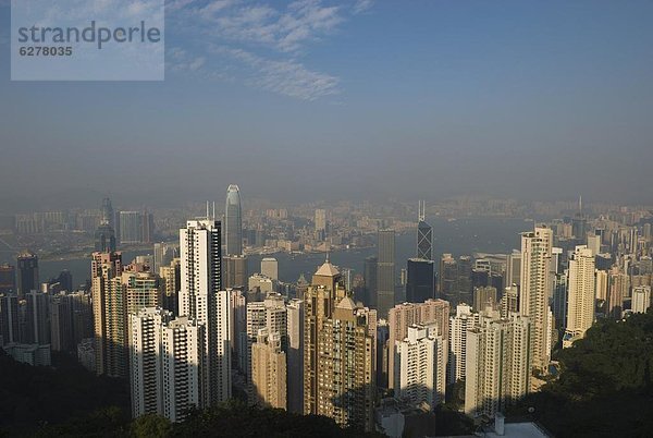 Skyline  Skylines  China  Asien  Hongkong