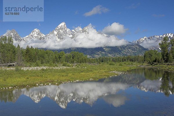 Vereinigte Staaten von Amerika  USA  Ehrfurcht  Fluss  Kathedrale  Nordamerika  Berg  landen  Wyoming