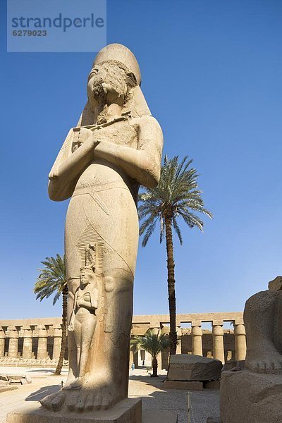 Nordafrika  Figur  Eingang  Verkehrshütchen  Leitkegel  UNESCO-Welterbe  Afrika  Ägypten  Karnak  Sekunde