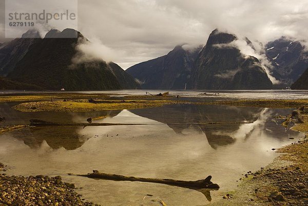 Pazifischer Ozean  Pazifik  Stiller Ozean  Großer Ozean  neuseeländische Südinsel  Milford Sound  Neuseeland