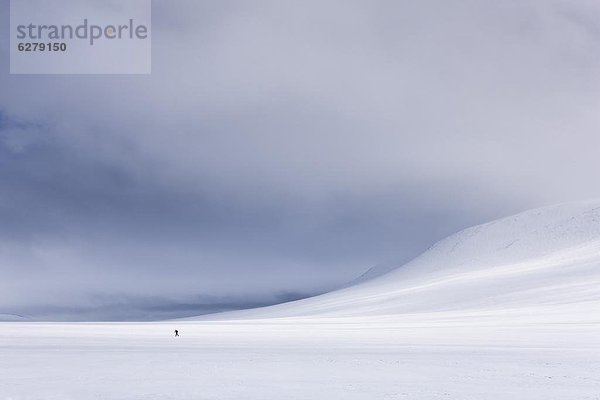 Europa  Ski  Figur  Norwegen  Einsamkeit  Skandinavien