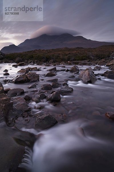 Europa  Winter  Schönheit  Morgen  Großbritannien  früh  Tal  Isle of Skye  Schottland