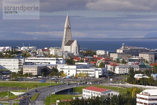 Reykjavik  Hauptstadt  leer  Kirche  Kirchturm  groß  großes  großer  große  großen  Hallgrímskirkja  Island