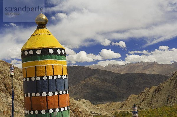 Tal  Ansicht  Asien  Indien  Ladakh  Kloster