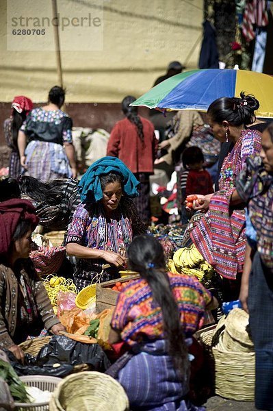 Markt am Solola  Western Highlands  Guatemala  Zentralamerika